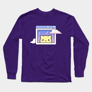 Cloud kitten Long Sleeve T-Shirt